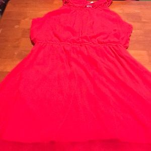 Red no boundaries dress